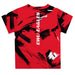 Eastern Washington University Eagles EWU Vive La Fete Boys Game Day Red Short Sleeve Tee Paint Brush - Vive La Fête - Online Apparel Store