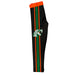 Florida A&M University Rattlers Vive La Fete Girls Game Day Black with Orange Stripes Leggings Tights - Vive La Fête - Online Apparel Store