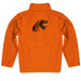 Florida A&M University Rattlers Vive La Fete Game Day Solid Orange Quarter Zip Pullover Sleeves - Vive La Fête - Online Apparel Store