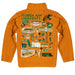 Florida A&M University Rattlers Hand Sketched Vive La Fete Impressions Artwork Orange Boy Quarter Zip Pullover V1 - Vive La Fête - Online Apparel Store