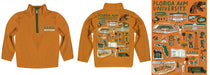 Florida A&M University Rattlers Hand Sketched Vive La Fete Impressions Artwork Orange Boy Quarter Zip Pullover V1 - Vive La Fête - Online Apparel Store
