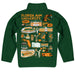 Florida A&M University Rattlers Hand Sketched Vive La Fete Impressions Artwork Green Boys Quarter Zip Pullover V1 - Vive La Fête - Online Apparel Store