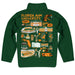 Florida A&M University Rattlers Hand Sketched Vive La Fete Impressions Artwork Green Boys Quarter Zip Pullover V1 - Vive La Fête - Online Apparel Store