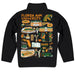 Florida A&M University Rattlers Hand Sketched Vive La Fete Impressions Artwork Black Boys Quarter Zip Pullover V1 - Vive La Fête - Online Apparel Store