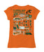 Florida A&M University Rattlers Hand Sketched Vive La Fete Impressions Artwork Orange Girls Cotton Short Sleeve Tee - Vive La Fête - Online Apparel Store