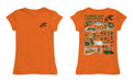 Florida A&M University Rattlers Hand Sketched Vive La Fete Impressions Artwork Orange Girls Cotton Short Sleeve Tee - Vive La Fête - Online Apparel Store