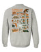 Florida A&M University Rattlers Hand Sketched Artwork Green Crewneck Sweatshirt for Women - Vive La Fête - Online Apparel Store