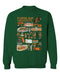 Florida A&M Rattlers Vive La Fete Impressions Green Cotton Crewneck Sweatshirt for Women