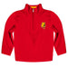 Ferris State University Bulldogs Vive La Fete Game Day Solid Crimson Quarter Zip Pullover Sleeves