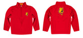 Ferris State University Bulldogs Vive La Fete Game Day Solid Crimson Quarter Zip Pullover Sleeves - Vive La Fête - Online Apparel Store