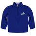 Florida Gulf Coast Eagles Vive La Fete Game Day Solid Blue Quarter Zip Pullover Sleeves