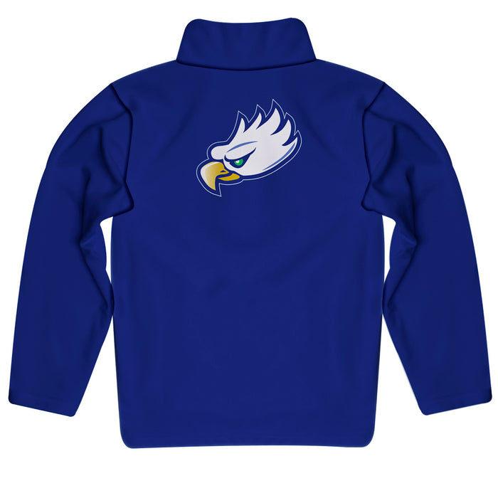Florida Gulf Coast Eagles Vive La Fete Game Day Solid Blue Quarter Zip Pullover Sleeves - Vive La Fête - Online Apparel Store