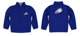 Florida Gulf Coast Eagles Vive La Fete Game Day Solid Blue Quarter Zip Pullover Sleeves - Vive La Fête - Online Apparel Store