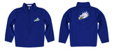 Florida Gulf Coast Eagles Vive La Fete Game Day Solid Blue Quarter Zip Pullover Sleeves - Vive La Fête - Online Apparel Store