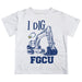 Florida Gulf Coast Eagles Vive La Fete Excavator Boys Game Day White Short Sleeve Tee