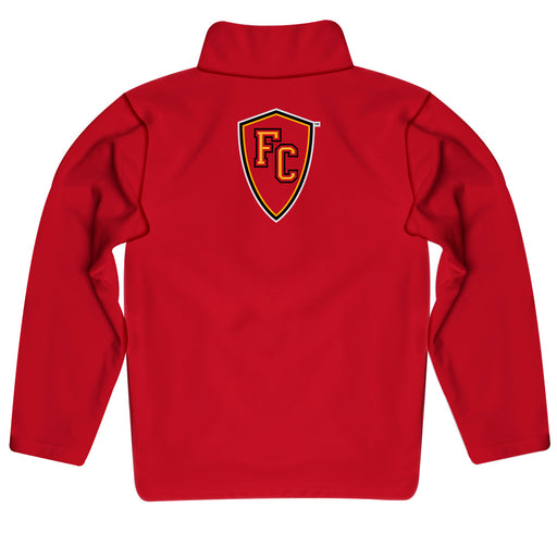 Flagler College St. Augustine Vive La Fete Game Day Solid Red Quarter Zip Pullover Sleeves - Vive La Fête - Online Apparel Store