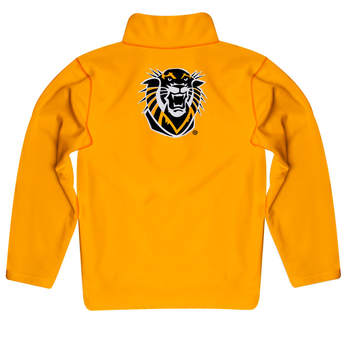 Fort Hays State University Tigers FHSU Vive La Fete Game Day Solid Gold Quarter Zip Pullover Sleeves - Vive La Fête - Online Apparel Store