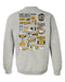 Fort Hays State University Tigers FHSU Hand Sketched Vive La Fete Impressions Artwork Black Crew Neck Sweatshirt for Wom - Vive La Fête - Online Apparel Store