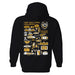 FHSU Tigers Hand Sketched Vive La Fete Impressions Artwork Black Cotton Fleece Long Sleeve Hoodie - Vive La Fête - Online Apparel Store