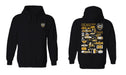 FHSU Tigers Hand Sketched Vive La Fete Impressions Artwork Black Cotton Fleece Long Sleeve Hoodie - Vive La Fête - Online Apparel Store