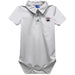 Florida Tech Panthers Embroidered White Solid Knit Boys Polo Bodysuit