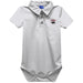 Florida Tech Panthers Embroidered White Solid Knit Boys Polo Bodysuit