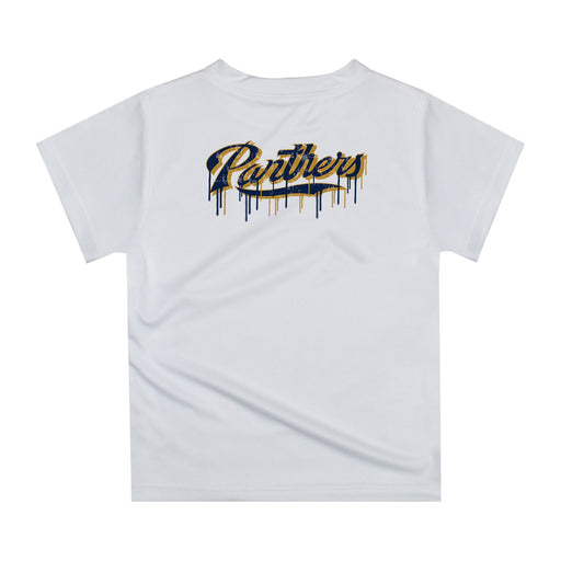 Florida International Panthers Original Dripping Football Helmet White T-Shirt by Vive La Fete - Vive La Fête - Online Apparel Store