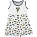 FIU Panthers  Sleeveless Tank Dress Girls White Repeat Print Hand Sketched Vive La Fete Impressions
