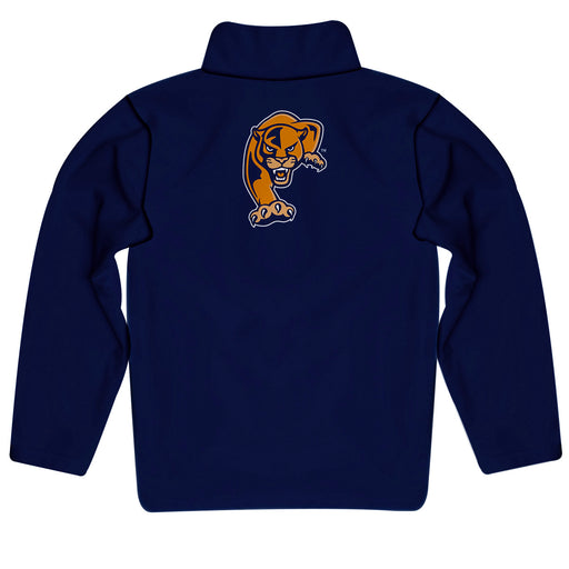 FIU Panthers Vive La Fete Game Day Solid Blue Quarter Zip Pullover Sleeves - Vive La Fête - Online Apparel Store