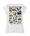 FIU Panthers Hand Sketched Vive La Fete Impressions Artwork White Girls Cotton Short Sleeve Tee - Vive La Fête - Online Apparel Store