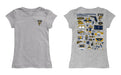 FIU Panthers Hand Sketched Vive La Fete Impressions Artwork Grey Girls Cotton Short Sleeve Tee - Vive La Fête - Online Apparel Store