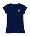 FIU Panthers Hand Sketched Vive La Fete Impressions Artwork Navy Girls Cotton Short Sleeve Tee