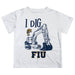 FIU Panthers Vive La Fete Excavator Boys Game Day White Short Sleeve Tee