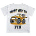 FIU Panthers Vive La Fete Monster Truck Boys Game Day White Short Sleeve Tee