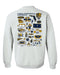 FIU Panthers Hand Sketched Artwork Navy Crewneck Sweatshirt for Women - Vive La Fête - Online Apparel Store