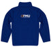 Florida Memorial University FMU Lions Vive La Fete Game Day Solid Blue Quarter Zip Pullover Sleeves - Vive La Fête - Online Apparel Store