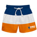 Florida Memorial University FMU Lions Vive La Fete Blue Stripes Swimtrunks V1