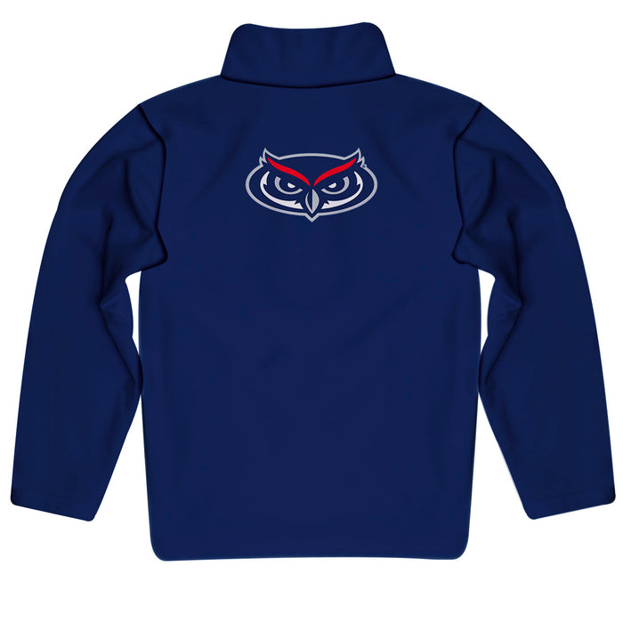 Florida Atlantic Owls Vive La Fete Game Day Solid Blue Quarter Zip Pullover Sleeves - Vive La Fête - Online Apparel Store