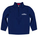 Florida Atlantic Owls Vive La Fete Game Day Solid Blue Quarter Zip Pullover Sleeves