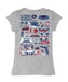 Florida Atlantic Owls Hand Sketched Vive La Fete Impressions Artwork Grey Girls Cotton Short Sleeve Tee - Vive La Fête - Online Apparel Store