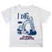 Florida Atlantic Owls Vive La Fete Excavator Boys Game Day White Short Sleeve Tee