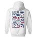 Florida Atlantic Owls Hand Sketched Artwork Cotton Fleece Women Hoodie - Vive La Fête - Online Apparel Store