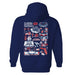 Florida Atlantic Owls Hand Sketched Artwork Cotton Fleece Women Hoodie - Vive La Fête - Online Apparel Store