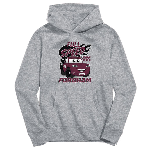 Fordham Rams Full Speed Heather Grey Cotton Youth Hoodie