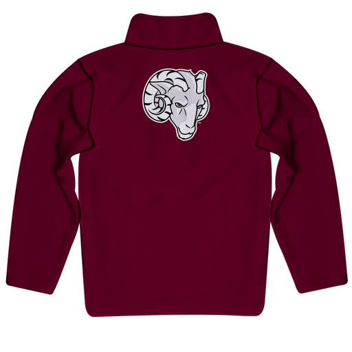 Fordham Rams Vive La Fete Game Day Solid Maroon Quarter Zip Pullover Sleeves - Vive La Fête - Online Apparel Store