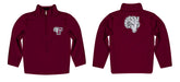 Fordham Rams Vive La Fete Game Day Solid Maroon Quarter Zip Pullover Sleeves - Vive La Fête - Online Apparel Store