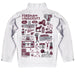 Fordham Rams Hand Sketched Vive La Fete Impressions Artwork  White Boys Quarter Zip Pullover V1 - Vive La Fête - Online Apparel Store