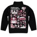 Fordham Rams Hand Sketched Vive La Fete Impressions Artwork  Black Boys Quarter Zip Pullover V1 - Vive La Fête - Online Apparel Store