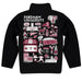 Fordham Rams Hand Sketched Vive La Fete Impressions Artwork  Black Boys Quarter Zip Pullover V1 - Vive La Fête - Online Apparel Store