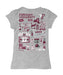 Fordham Rams Hand Sketched Vive La Fete Impressions Artwork Grey Girls Cotton Short Sleeve Tee - Vive La Fête - Online Apparel Store